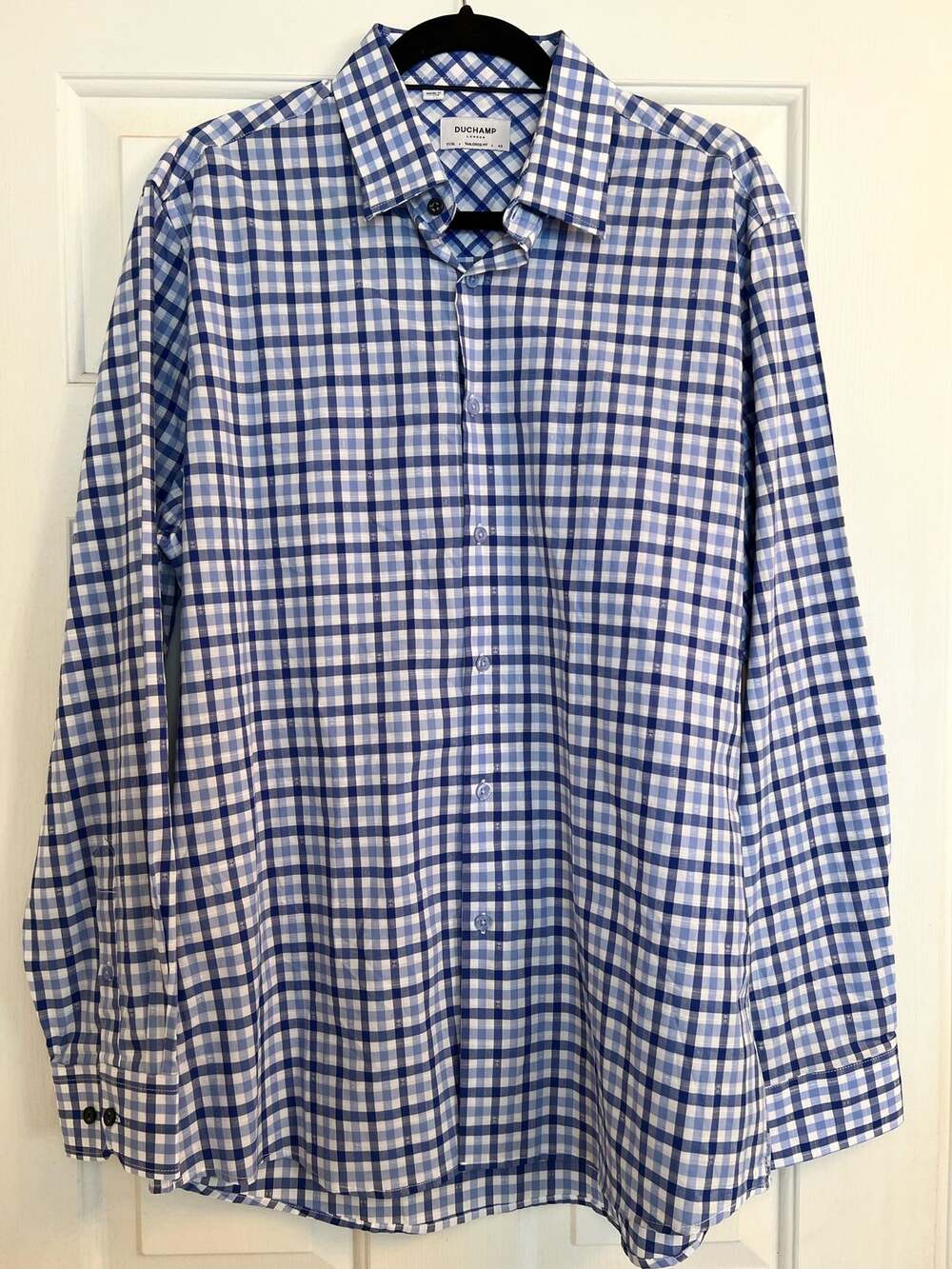 Duchamp Regular Size Button-Down Dress Shirts - size 17/XL